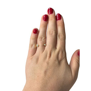 Women's Shiraleah Ophelie Adjustable Ring Gold White Size 7